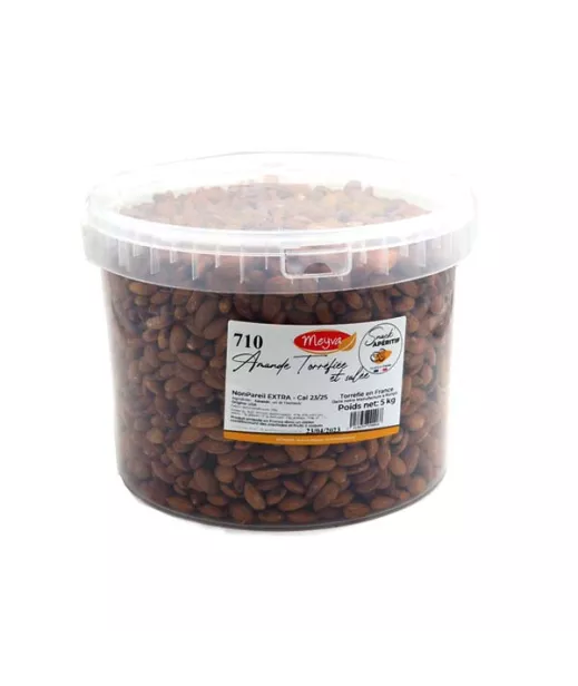 SEAU Snack MEYVA - Amande NonPareil torréfiée Sel de Guérande 23/25 - 5KG